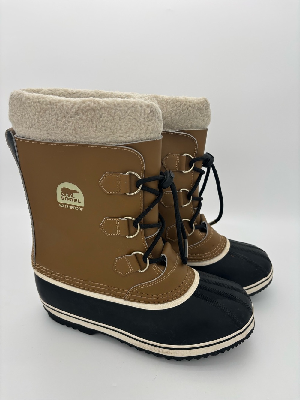 Sorel 1964 Pac 2 Waterproof Snow Boots Women’s 7 Tan Black Winter